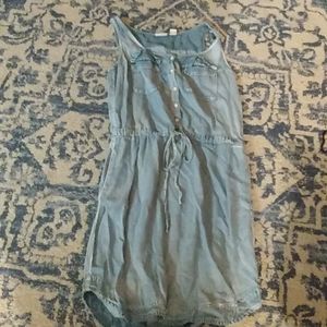 Cato acid wash tencel shirt dress xs